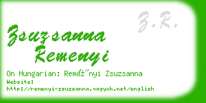 zsuzsanna remenyi business card